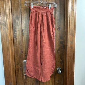 Marine layer gauze crop pant
